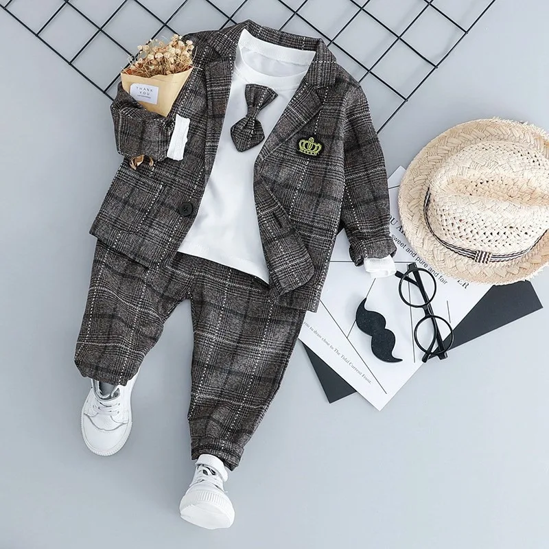 Spring Autumn Boys Dress British Small Suits Children's Suit Three-piece Set Gentleman Boy Children's Suit Children's Clothing
Spring Autumn Boys Dress British Small Suits Children's Suit Three-piece Set Gentleman Boy Children's Suit Children's Clothing