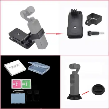3 in 1 Accessories Kits for OSMO Pocket Gimbal Camera Lens Screen Protective Film, Desktop Supporting Base, Stabilizer Bracket
3 in 1 Accessories Kits for OSMO Pocket Gimbal Camera Lens Screen Protective Film, Desktop Supporting Base, Stabilizer Bracket