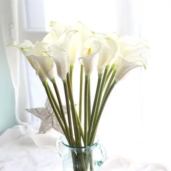 5pcs/lot 26.4" Big Size Calla Lily Artificial Flowers Wedding Bouquet Real Touch Pu Calla Lilies Fake Branches Home Decoration
5pcs/lot 26.4" Big Size Calla Lily Artificial Flowers Wedding Bouquet Real Touch Pu Calla Lilies Fake Branches Home Decoration