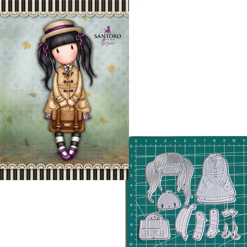 Metal Cutting Dies Little Doll Girl with Bag Scrapbooking Craft Dies Lovely Doll Cut die Embossing Stencils 2019 New
Metal Cutting Dies Little Doll Girl with Bag Scrapbooking Craft Dies Lovely Doll Cut die Embossing Stencils 2019 New