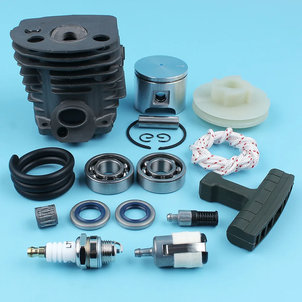 46mm Cylinder Piston Starter Pulley Grip Rope Kit For Husqvarna 55 51 Chainsaw #503609171 Ball Bearing Oil Seals Filter Nikasil
46mm Cylinder Piston Starter Pulley Grip Rope Kit For Husqvarna 55 51 Chainsaw #503609171 Ball Bearing Oil Seals Filter Nikasil