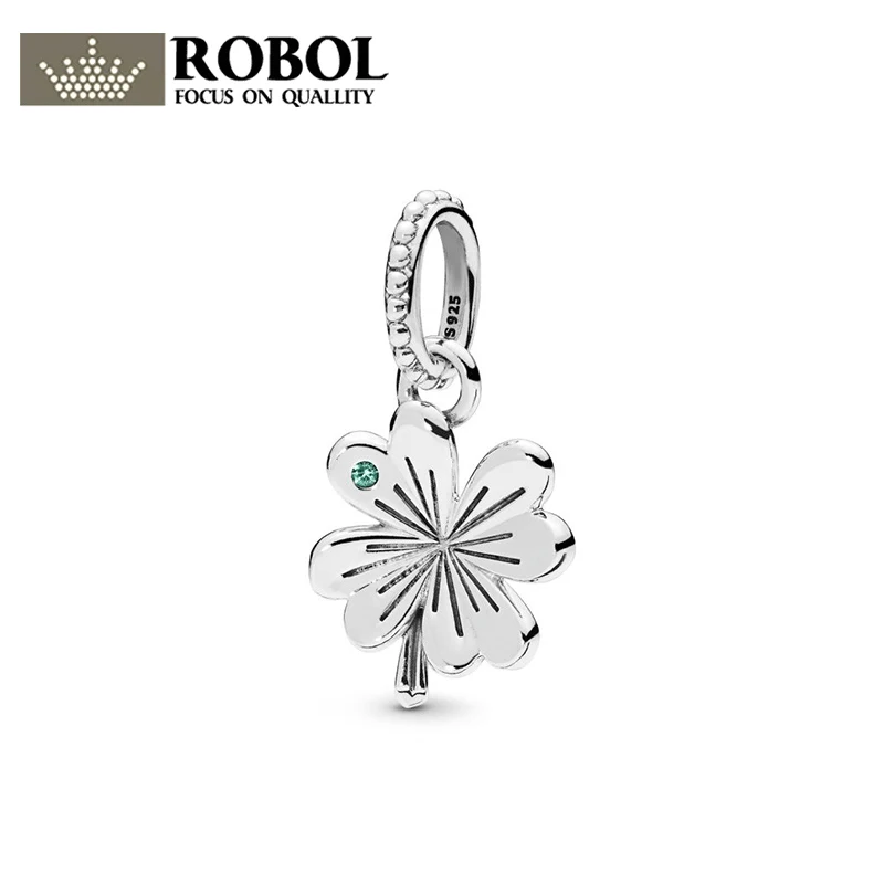 100% Sterling Silver Charm Bead 1:1 High Quality Silver 925 Jewelry 367935CZ Shine Lucky Four Leaf Clover pendant 397965NAG
100% Sterling Silver Charm Bead 1:1 High Quality Silver 925 Jewelry 367935CZ Shine Lucky Four Leaf Clover pendant 397965NAG