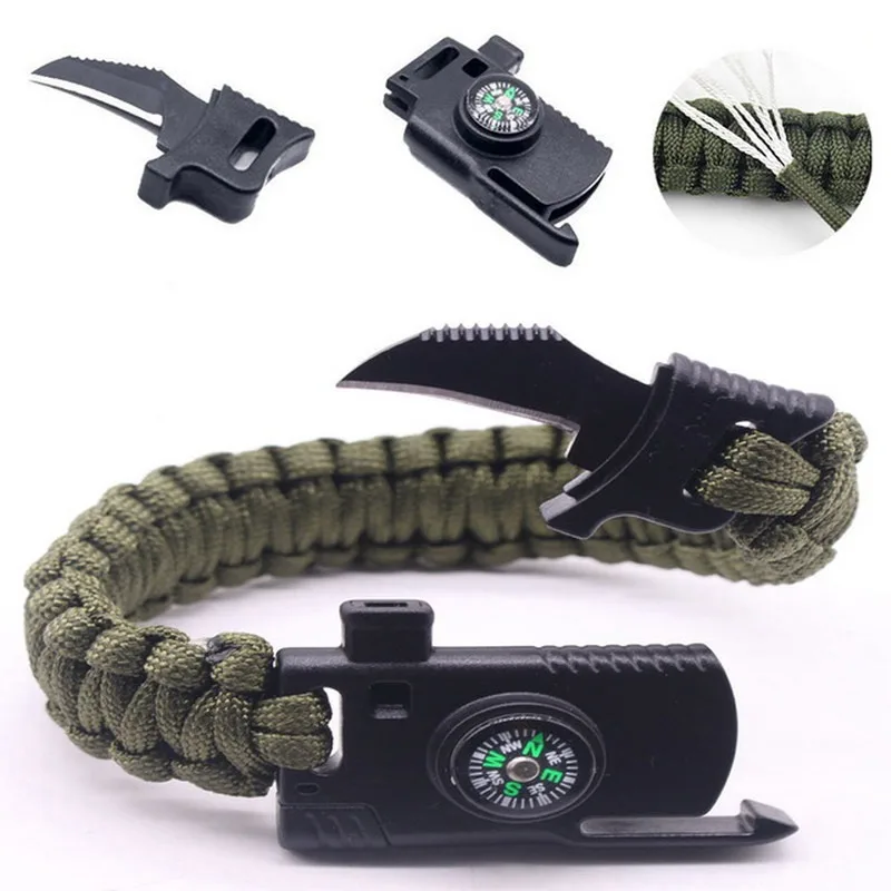 Braided Bracelet Men Multi-function Paracord Survival Bracelet Outdoor Camping Rescue Emergency Rope Bracelets For Women
Braided Bracelet Men Multi-function Paracord Survival Bracelet Outdoor Camping Rescue Emergency Rope Bracelets For Women