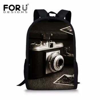 FORUDESIGNS School Bag Backpack Vintage Old Photo Camera Pattern for Girls Student Book Bag Teenagers Satchel Schoolbag Durable
FORUDESIGNS School Bag Backpack Vintage Old Photo Camera Pattern for Girls Student Book Bag Teenagers Satchel Schoolbag Durable