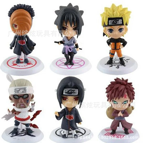6pcs/set Anime Naruto Figure Toy Sasuke Kakashi Sakura Gaara Itachi Obito Madara Killer Bee Model Doll Naruto Action Figure mod
6pcs/set Anime Naruto Figure Toy Sasuke Kakashi Sakura Gaara Itachi Obito Madara Killer Bee Model Doll Naruto Action Figure mod