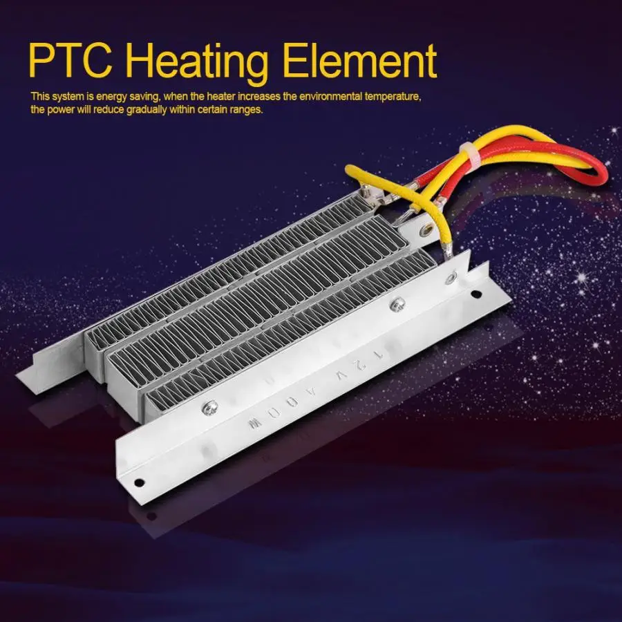 Description Picture 2 of item12V 400W Electric Ceramic Heater Thermostatic Insulation PTC Heating Electric Heater Parts