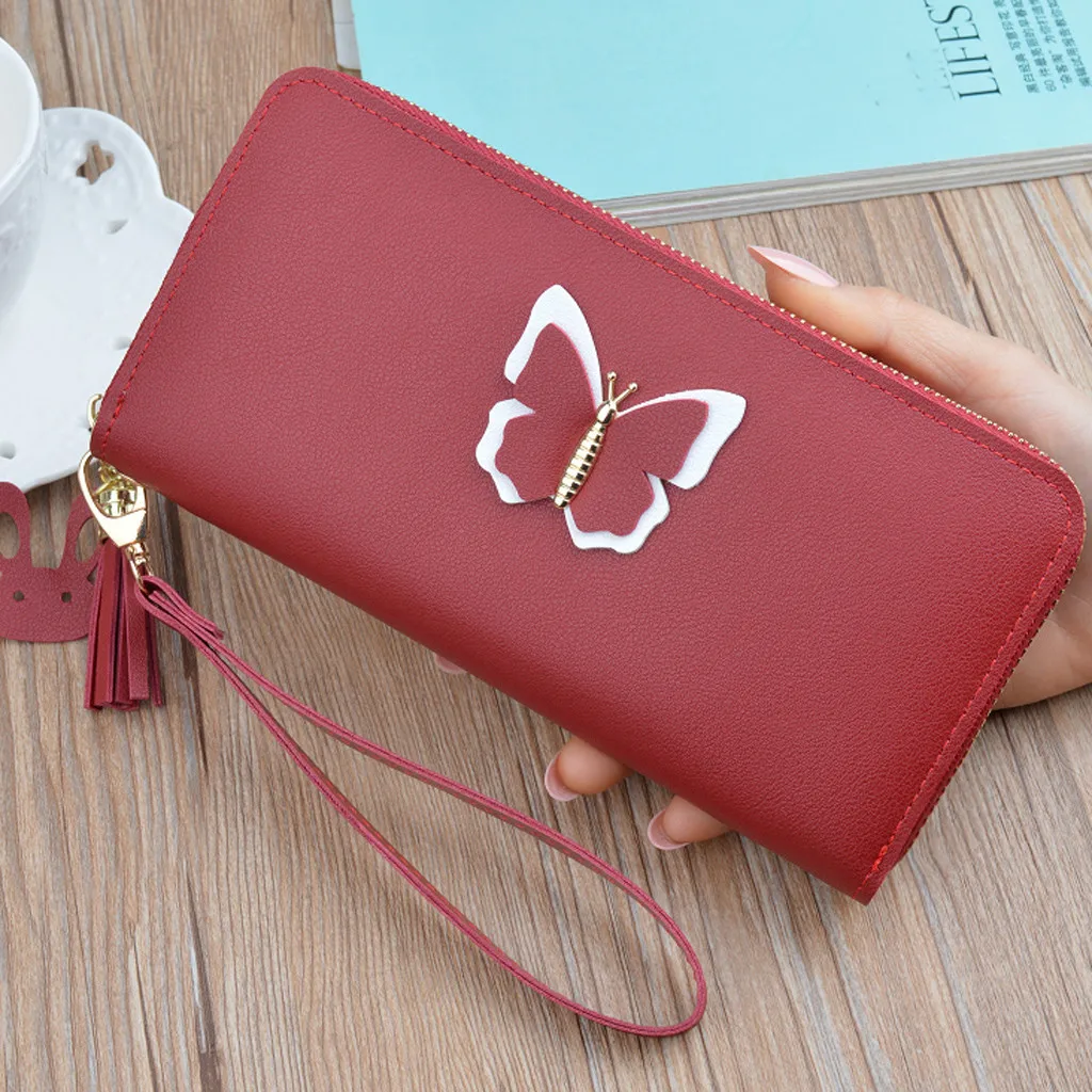 Vogue Women Thin Wallet New PU Animal Prints Solid Color Floral Butterfly Tassel Women Purse Phone Wallet Long Card Holders Bag
Vogue Women Thin Wallet New PU Animal Prints Solid Color Floral Butterfly Tassel Women Purse Phone Wallet Long Card Holders Bag