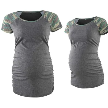 Summer Women Clothes Patchwork Short Sleeve NursingWomens Clothing Classic Side Ruched T-shirt Top Maternity Clothes
Summer Women Clothes Patchwork Short Sleeve NursingWomens Clothing Classic Side Ruched T-shirt Top Maternity Clothes
