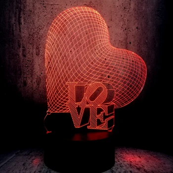 Romantic LOVE Word Sweet Heart 3D LED USB Lamp Atmosphere Mood 7 Colors Changing Night Light Lover Birthday Gift Home Decor
Romantic LOVE Word Sweet Heart 3D LED USB Lamp Atmosphere Mood 7 Colors Changing Night Light Lover Birthday Gift Home Decor