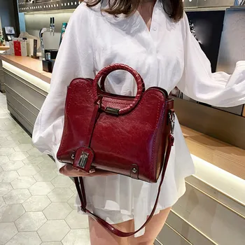New Fashion Lady Vintage Ring Tote Bag Wild Solid Color Shoulder Bag Messenger Bag Famous Brand Borsa a tracolla da donna#20
New Fashion Lady Vintage Ring Tote Bag Wild Solid Color Shoulder Bag Messenger Bag Famous Brand Borsa a tracolla da donna#20