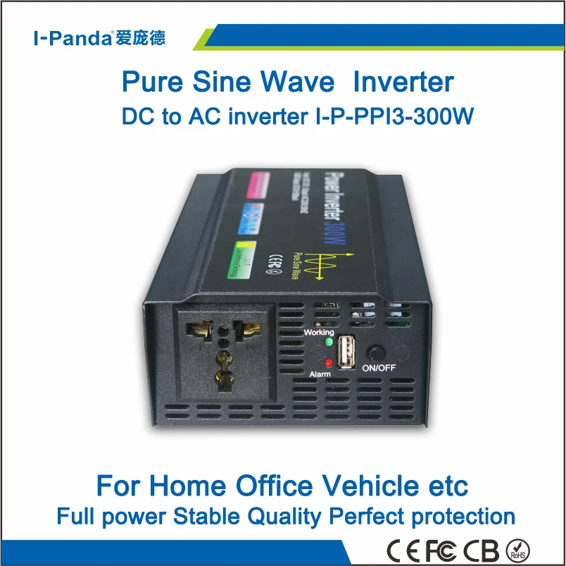 300W Pure Sine Wave Inverter 12VDC 110VAC 12V 110V, 220V CE ROHS,Solar Inverter,DC AC Power inverter,Car Inverter Inversor
300W Pure Sine Wave Inverter 12VDC 110VAC 12V 110V, 220V CE ROHS,Solar Inverter,DC AC Power inverter,Car Inverter Inversor