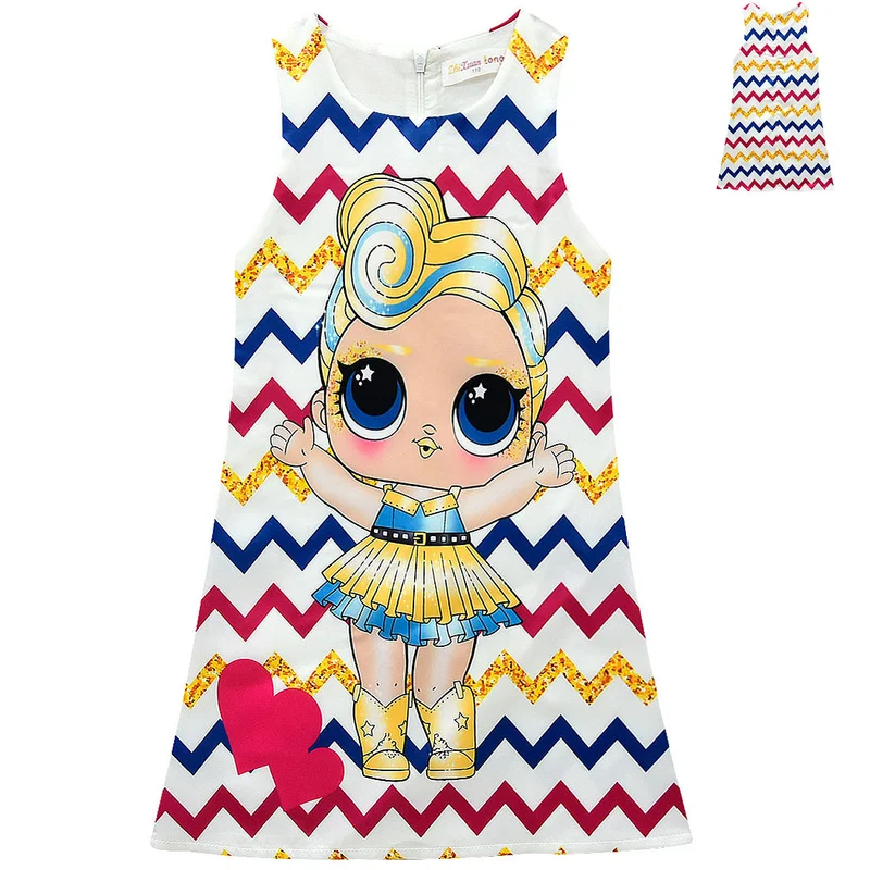 2019 summer new children's doll girls dress dress high-end girls cartoon A word dress
2019 summer new children's doll girls dress dress high-end girls cartoon A word dress