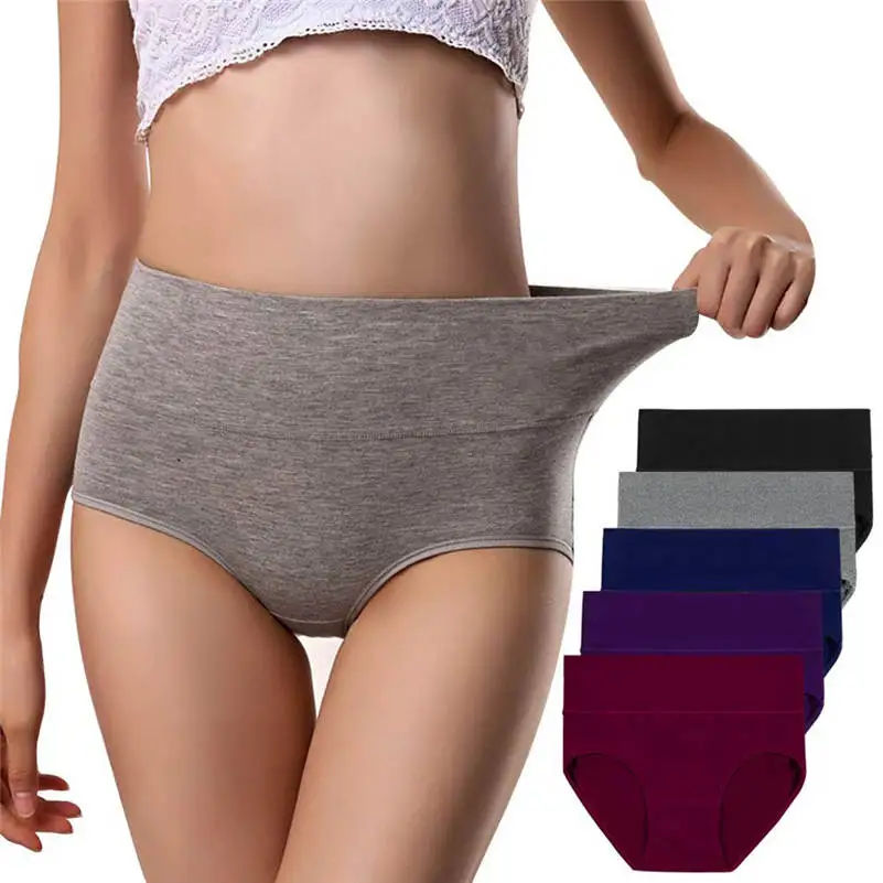 Underwear Women Panties Hot Sexy Women's 5PC Briefs Solid Color Soft Cotton High Waist Stitching Briefs Bielizna damska 661NK10
Underwear Women Panties Hot Sexy Women's 5PC Briefs Solid Color Soft Cotton High Waist Stitching Briefs Bielizna damska 661NK10