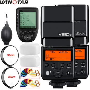 2x Godox V350C TTL HSS 1/8000s Camera Speedlite Flash with Built-in 2000mAh Li-ion Battery + Xpro-C Transmitter for Canon
2x Godox V350C TTL HSS 1/8000s Camera Speedlite Flash with Built-in 2000mAh Li-ion Battery + Xpro-C Transmitter for Canon
