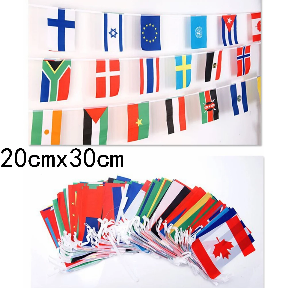 1 Set National Flag Banner Football Soccer 32 Team Country World Bunting String Flag 20x30CM
1 Set National Flag Banner Football Soccer 32 Team Country World Bunting String Flag 20x30CM