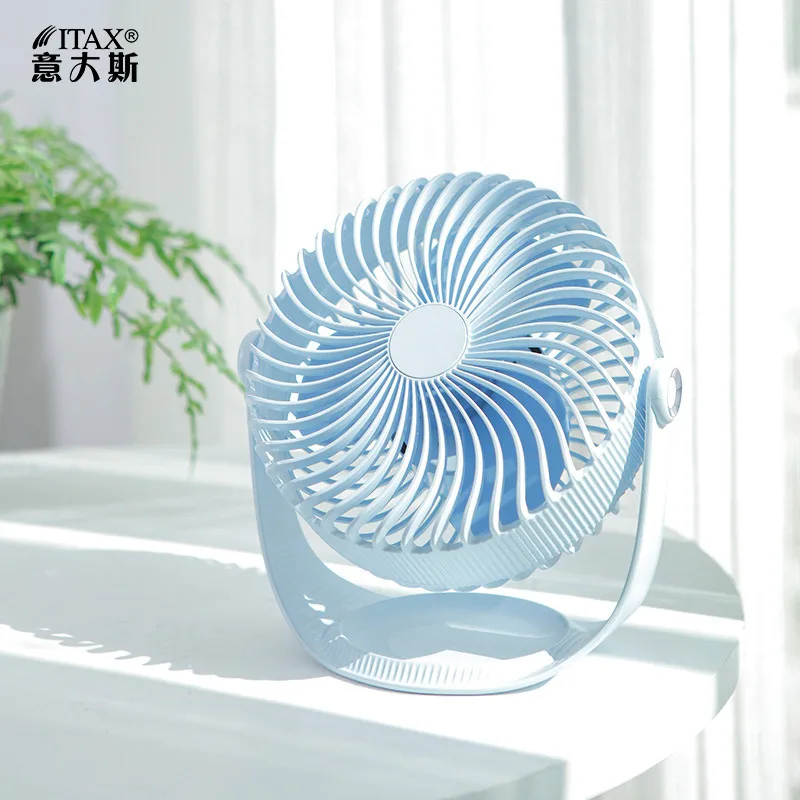 Mini office desktop fan silent portable usb rechargeable three-speed shift 360 degree rotating ITAS6612A
Mini office desktop fan silent portable usb rechargeable three-speed shift 360 degree rotating ITAS6612A