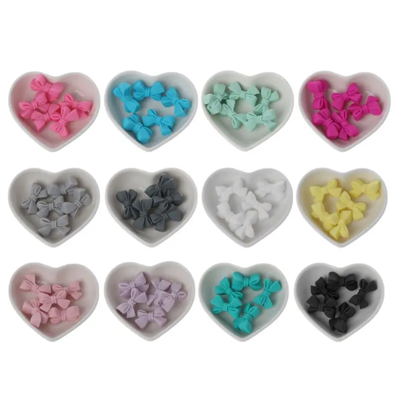 5pcs Mini Silicone Bow Small Tie Beads For Teething Holes DIY Beads BPA Free Silicone Beads Baby Teether
5pcs Mini Silicone Bow Small Tie Beads For Teething Holes DIY Beads BPA Free Silicone Beads Baby Teether