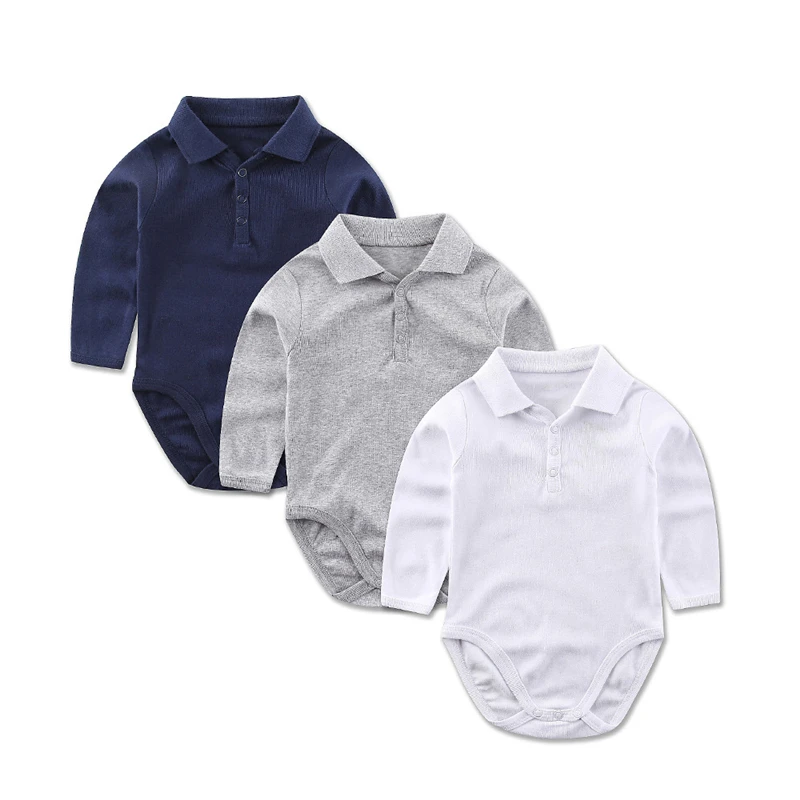 Cotton Long Sleeve Bodysuits For Newborns Baby Boy Clothes Turndown Shirt Collar Kids Jumpsuit Infant Clothing
Cotton Long Sleeve Bodysuits For Newborns Baby Boy Clothes Turndown Shirt Collar Kids Jumpsuit Infant Clothing