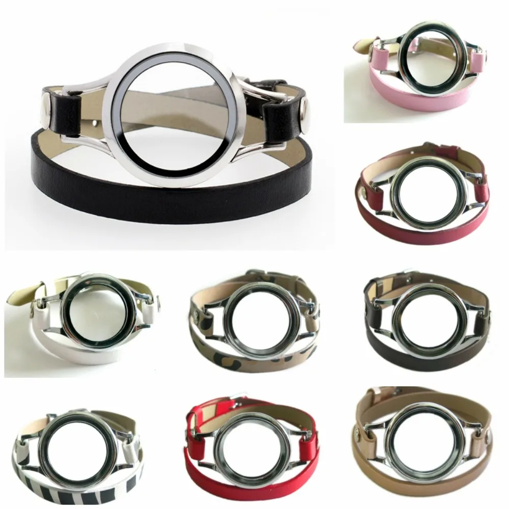 5pcs Plain 30mm Magnetic Glass Floating Locket Copy Stainless Steel Watch Locket With PU Leather Wrap Wristband Bracelets Bangle
5pcs Plain 30mm Magnetic Glass Floating Locket Copy Stainless Steel Watch Locket With PU Leather Wrap Wristband Bracelets Bangle