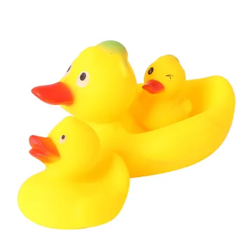 Set of 3 Yellow Ducks Toys Rubber Bath Toys Pure Natural Cute Rubber Ducky with Hats for Baby (A38129)
Set of 3 Yellow Ducks Toys Rubber Bath Toys Pure Natural Cute Rubber Ducky with Hats for Baby (A38129)