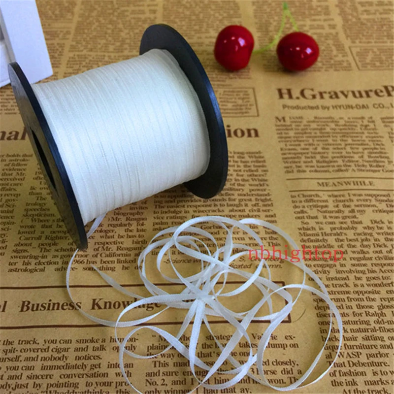 4mm 50m 100m per roll white Genuine undyed white pure silk ribbon for embroidery and handcraft project free shipping
4mm 50m 100m per roll white Genuine undyed white pure silk ribbon for embroidery and handcraft project free shipping