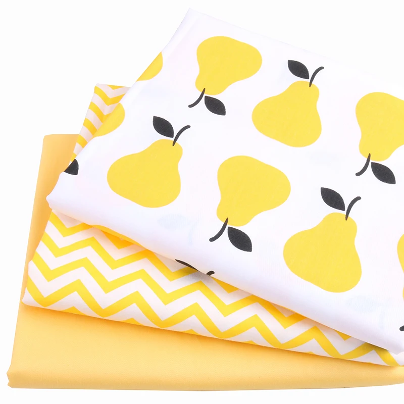 Nanchuang 3Pcs/Lot Yellow Pear Series Printed Twill Cotton Fabric Sewing Patchwork Cloth For Bags Doll Shirt Material 20x25cm
Nanchuang 3Pcs/Lot Yellow Pear Series Printed Twill Cotton Fabric Sewing Patchwork Cloth For Bags Doll Shirt Material 20x25cm