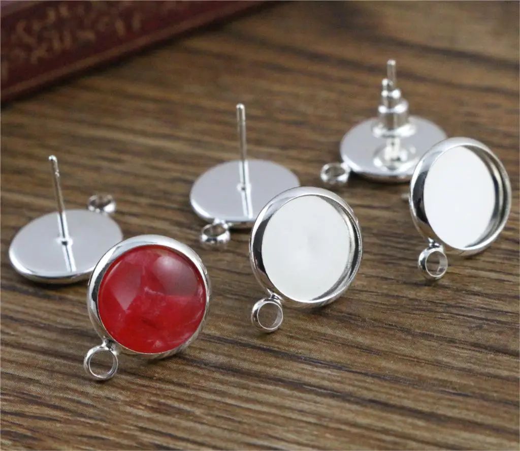10mm 10pcs/Lot Silver Plated Colors Earring Studs,Earrings Blank/Base,Fit 10mm Glass Cabochons,Buttons;Earring Bezels (T1-16)
10mm 10pcs/Lot Silver Plated Colors Earring Studs,Earrings Blank/Base,Fit 10mm Glass Cabochons,Buttons;Earring Bezels (T1-16)
