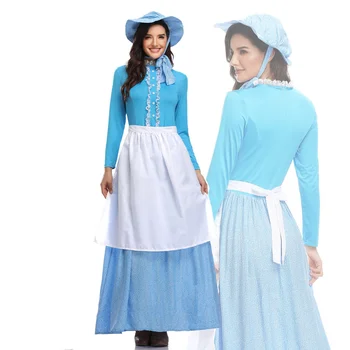 Women Halloween Idyllic Farm Apron Maid Costume California Costumes Women's Pioneer Cosplay Blue Fancy Dress Plus Size
Women Halloween Idyllic Farm Apron Maid Costume California Costumes Women's Pioneer Cosplay Blue Fancy Dress Plus Size