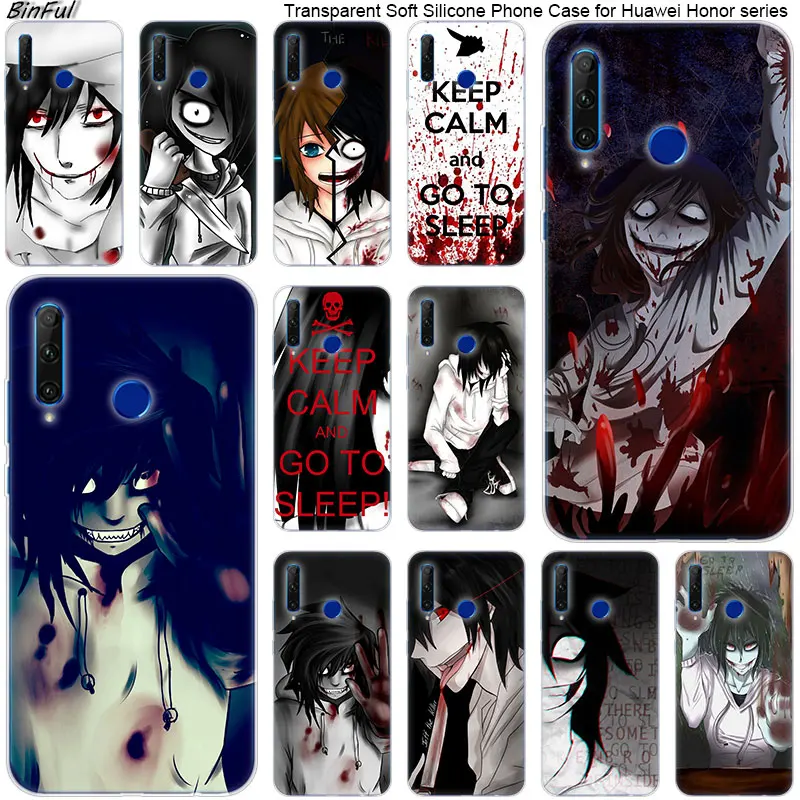 Anime Jeff The Killer Soft Silicone Phone Case for Huawei Honor 20 20i 10 9 8 Lite 8X 8C 8A 8S 7S 7A Pro View 20 Fashion Cover
Anime Jeff The Killer Soft Silicone Phone Case for Huawei Honor 20 20i 10 9 8 Lite 8X 8C 8A 8S 7S 7A Pro View 20 Fashion Cover