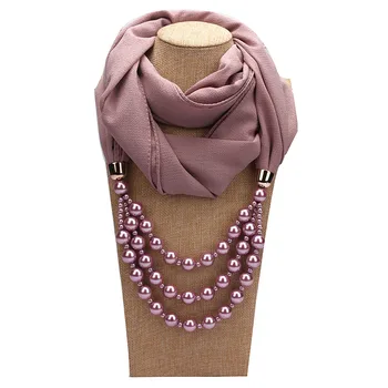 12 Colors Imitation Pearl Necklace Scarves for Women New Fashion 2018 Chiffon Long Scarf Muslim Scarf Headscarf 180 cm
12 Colors Imitation Pearl Necklace Scarves for Women New Fashion 2018 Chiffon Long Scarf Muslim Scarf Headscarf 180 cm