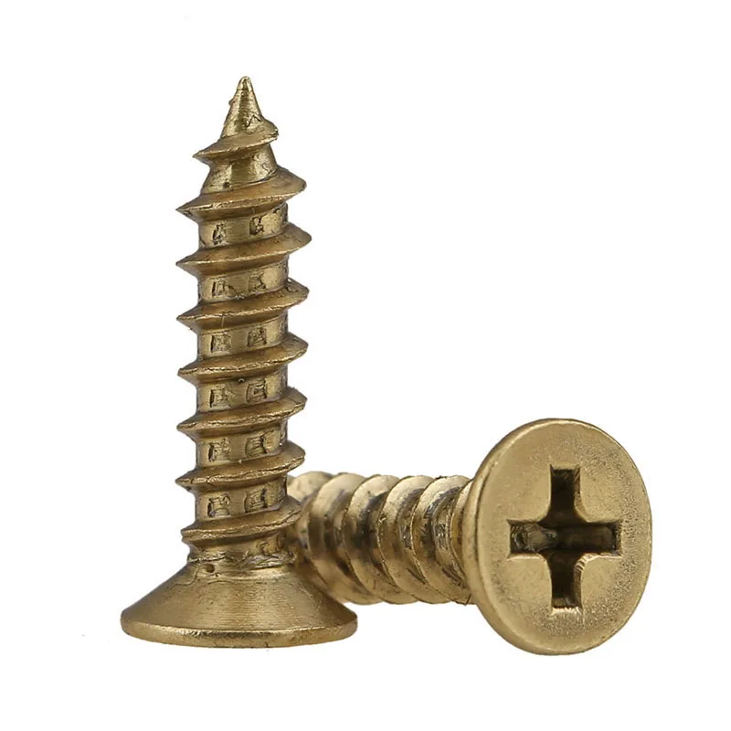 200pcs M3 Brass Self-tapping Screws Retro Phillips Screws Woodworking Fasteners Free Shipping
200pcs M3 Brass Self-tapping Screws Retro Phillips Screws Woodworking Fasteners Free Shipping