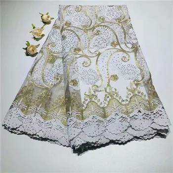 Nigerian lace fabric 2019 high quality African lace fabric with stone French embroidery lace wedding dress-TS0901
Nigerian lace fabric 2019 high quality African lace fabric with stone French embroidery lace wedding dress-TS0901