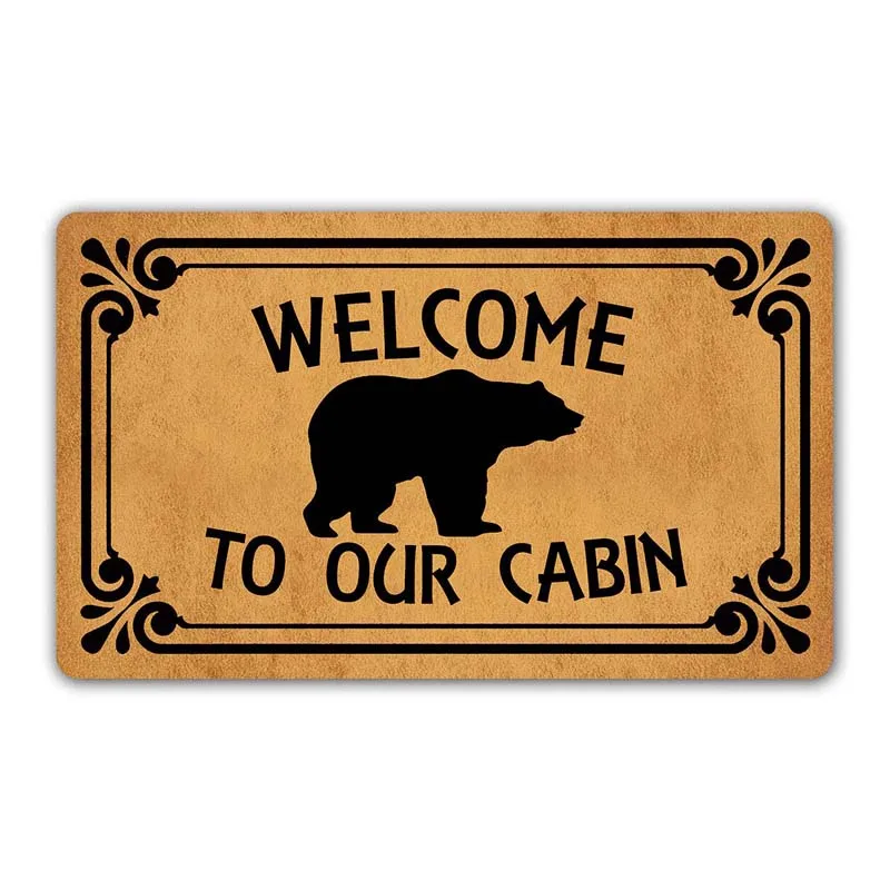 Funny Doormat Welcome to Our Cabin Entrance Mat Floor Rug Indoor/Outdoor/Front Door Mats Home Decor Machine Washable Rubber Non
Funny Doormat Welcome to Our Cabin Entrance Mat Floor Rug Indoor/Outdoor/Front Door Mats Home Decor Machine Washable Rubber Non