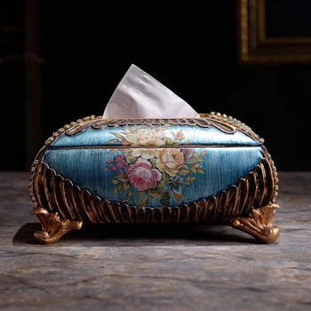 European luxury new paper towel boxes, home tea tables, decorative decorations, Mediterranean Home, high-end carton
European luxury new paper towel boxes, home tea tables, decorative decorations, Mediterranean Home, high-end carton