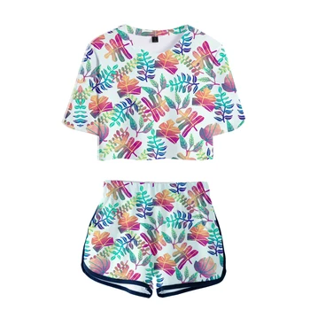 Two Piece Sets Tree leaf Hot Sexy Soft T-shirt and Elastic Shorts Kpop Harajuku comfortable Sexy Style Tops plus size XS-XXL
Two Piece Sets Tree leaf Hot Sexy Soft T-shirt and Elastic Shorts Kpop Harajuku comfortable Sexy Style Tops plus size XS-XXL