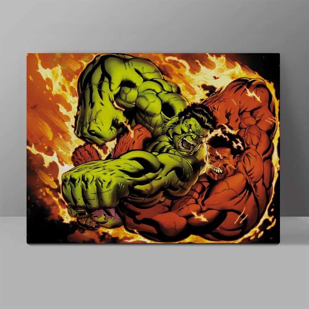 Fight Between Green And Red Giants Canvas Superhero Painting Comic Super Hero Wall Pictures Bedroom HD Print Hanging Painting
Fight Between Green And Red Giants Canvas Superhero Painting Comic Super Hero Wall Pictures Bedroom HD Print Hanging Painting
