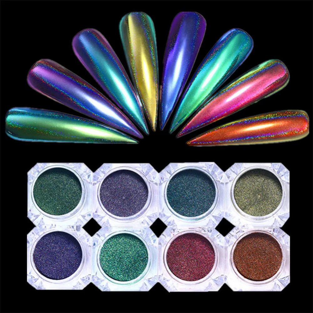 Peacock Mirror Holographic Laser Chameleon Nail Powder Manicure Nail Art Decoration Chrome Pigment Glitter 12 Colors #254439
Peacock Mirror Holographic Laser Chameleon Nail Powder Manicure Nail Art Decoration Chrome Pigment Glitter 12 Colors #254439