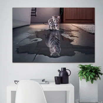 canvas painting Wall Art Painting Decor 1 Panel Decorations Modern Canvas Prints Artwork Cat and Tiger Pictures Paintings Canvas
canvas painting Wall Art Painting Decor 1 Panel Decorations Modern Canvas Prints Artwork Cat and Tiger Pictures Paintings Canvas