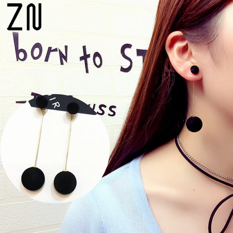 1 Pair Korean Version Winter Sweet Simplicity Long Hair Female Joker Wool Fluff Ball Stud Earrings
1 Pair Korean Version Winter Sweet Simplicity Long Hair Female Joker Wool Fluff Ball Stud Earrings