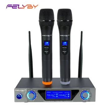 FELYBY professional double wireless microphone karaoke party conference speech handheld microphone
FELYBY professional double wireless microphone karaoke party conference speech handheld microphone