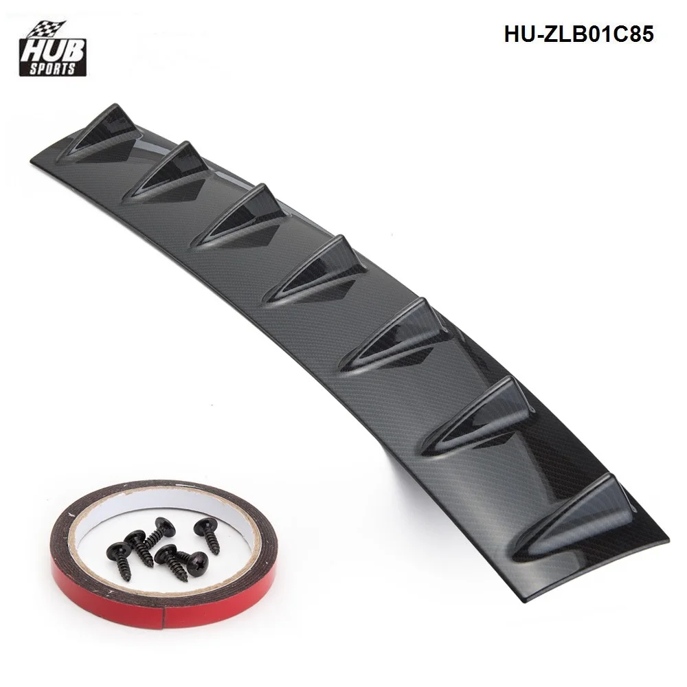 33'' x 6'' Universal Car Rear Bumper Lip Diffuser ABS Shark Fin 7 Wing Black/Carbon Color HU-ZLB01C85
33'' x 6'' Universal Car Rear Bumper Lip Diffuser ABS Shark Fin 7 Wing Black/Carbon Color HU-ZLB01C85