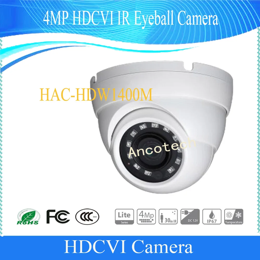 Free Shipping DAHUA CCTV Security Camera 4MP HDCVI IR Eyeball Camera DH-HAC-HDW1400M
Free Shipping DAHUA CCTV Security Camera 4MP HDCVI IR Eyeball Camera DH-HAC-HDW1400M
