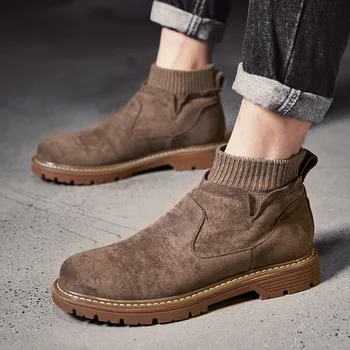 Fashion Shoes Men 2020 New Style Chelsea Boots Men Genuine Leather Ankle Boots Solid Color Slip-on Shoes Zapatos De Hombre 39-44
Fashion Shoes Men 2020 New Style Chelsea Boots Men Genuine Leather Ankle Boots Solid Color Slip-on Shoes Zapatos De Hombre 39-44
