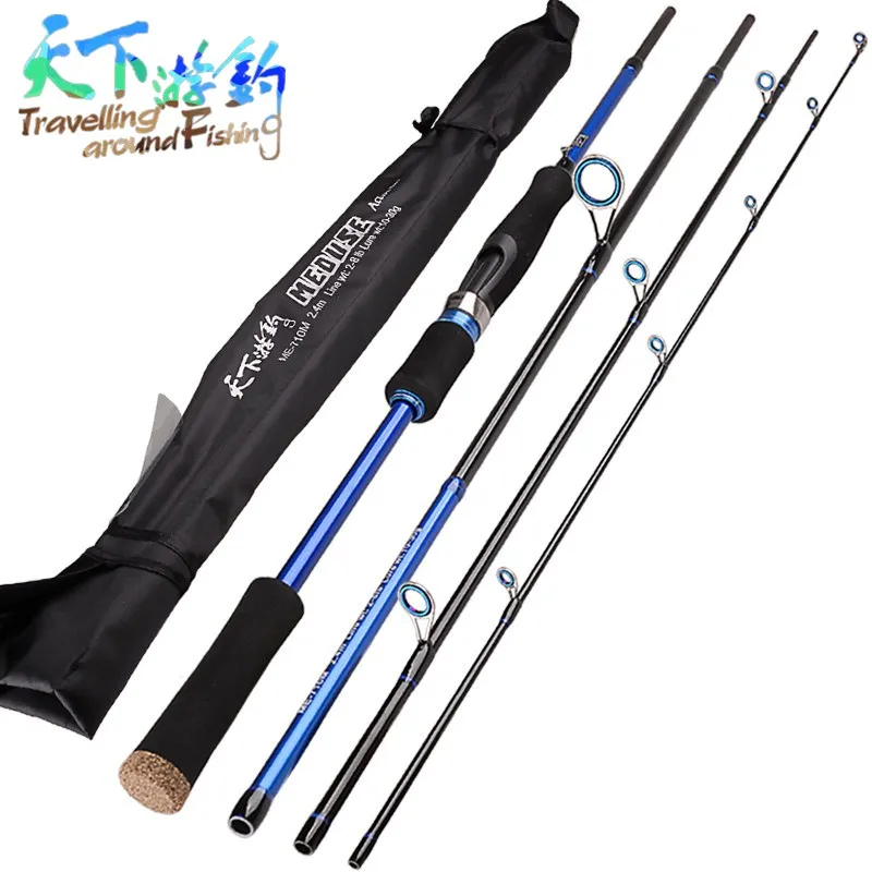 2.1m 2.4m 2.7m Spinning Fishing Rod 4 Section Medium Power Carbon Fiber Lure Rod for Saltwater EVA Handle Fishing Pole
2.1m 2.4m 2.7m Spinning Fishing Rod 4 Section Medium Power Carbon Fiber Lure Rod for Saltwater EVA Handle Fishing Pole