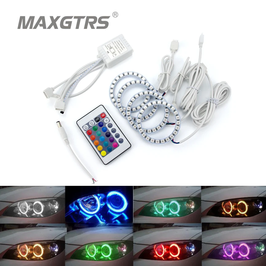 2x Multi-Color 60mm 70mm 80mm 90mm 100mm 120mm Angel Eyes 5050 RGB Halo Rings LED Bulb Flash Car Headlight Fog DRL
2x Multi-Color 60mm 70mm 80mm 90mm 100mm 120mm Angel Eyes 5050 RGB Halo Rings LED Bulb Flash Car Headlight Fog DRL