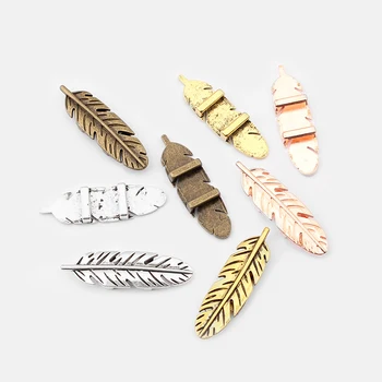 10Pcs Tibetan Silver/Bronze/Gold/Rose Gold Feather Shaped Slide Spacer For 10*2 mm Leather Cord DIY Bracelet Jewellry Making
10Pcs Tibetan Silver/Bronze/Gold/Rose Gold Feather Shaped Slide Spacer For 10*2 mm Leather Cord DIY Bracelet Jewellry Making