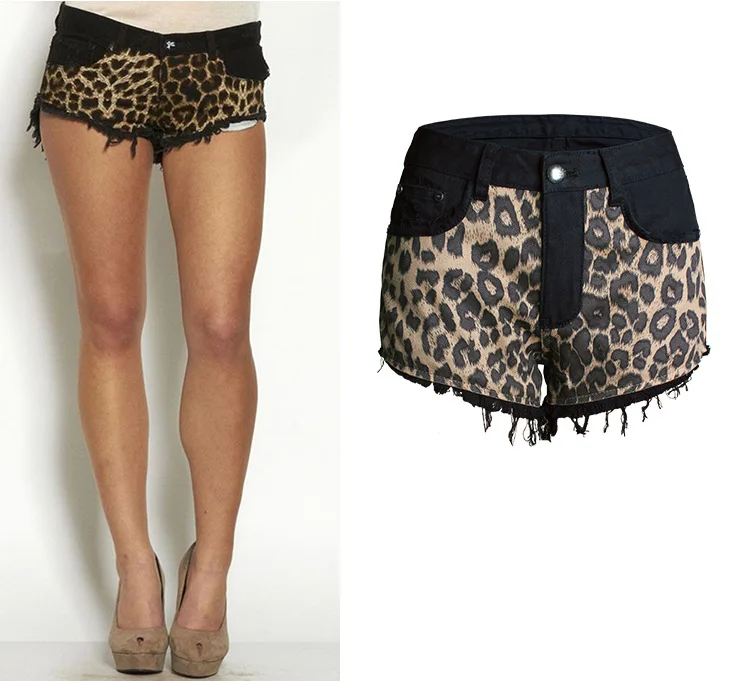 Summer New Sexy Jeans Shorts Women's Leopard Print Patchwork Hot Black Denim Shorts S-2XL
Summer New Sexy Jeans Shorts Women's Leopard Print Patchwork Hot Black Denim Shorts S-2XL