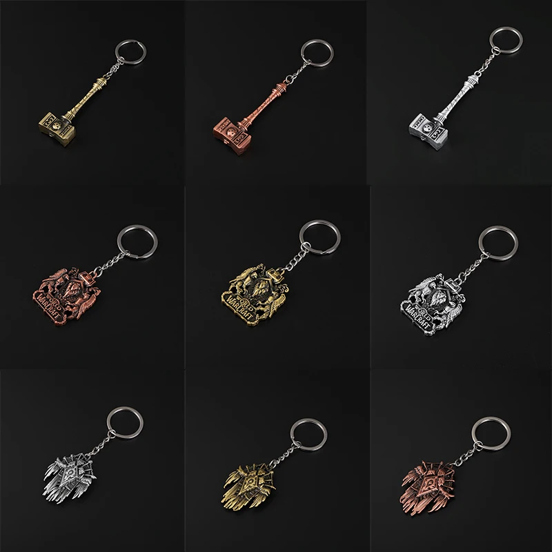 WOW World of Warcraft Key Chain Thrall Weapon Hammer Key Rings For Gift Chaveiro Car Keychain Jewelry WOW Key Holder Souvenir
WOW World of Warcraft Key Chain Thrall Weapon Hammer Key Rings For Gift Chaveiro Car Keychain Jewelry WOW Key Holder Souvenir