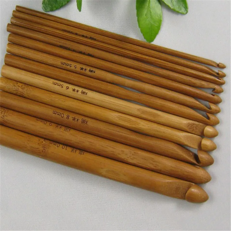 Crochet Hooks 12 Pcs/lot Sweater knitting Circular Bamboo Handle Crochet Hooks Smooth Weave Needle Arts 12 Size B
Crochet Hooks 12 Pcs/lot Sweater knitting Circular Bamboo Handle Crochet Hooks Smooth Weave Needle Arts 12 Size B
