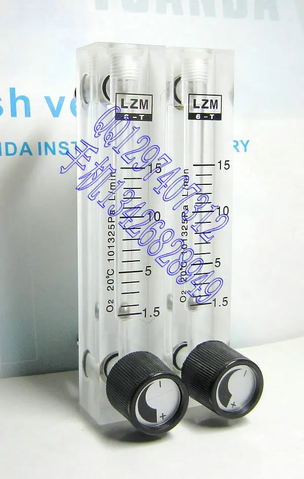 

LZM-6T O2 adjustable oxygen flowmeter 1.5~15L/min quick inserting joint pagoda